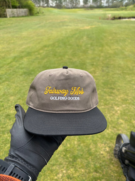 ‘Trevie’ Golf Cap - Walnut / Black