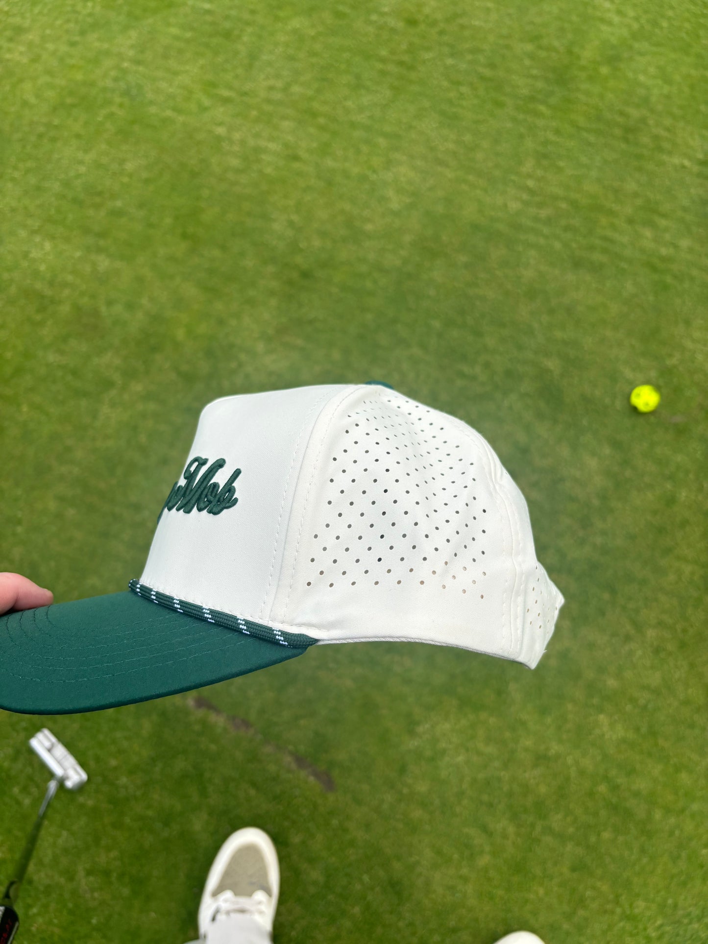 002 Trucker Cap - Off White / Green